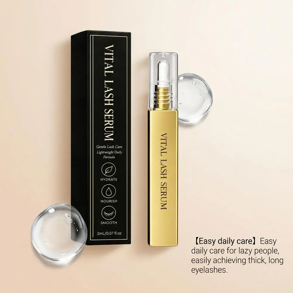 Fast Eyelash Growth Serum Natural Enhancer Longer Fuller Thicker Curling Lash Treatment Eye Care With Biotin Copper Tripeptide