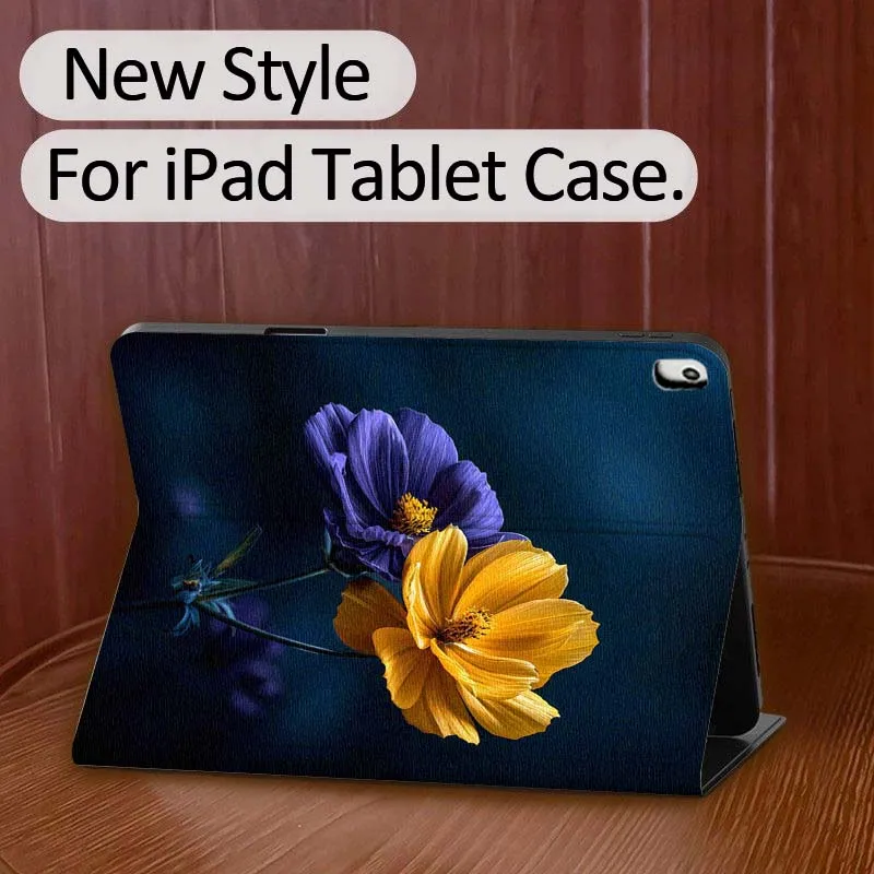 

Flower Art Creative Pattern For iPad Pro Air Mini 2 3 4 5 6 7 7th 8th 9th 10th 11th 10.2 9.7 10.5 10.9 11 13 Inch Tablet Case
