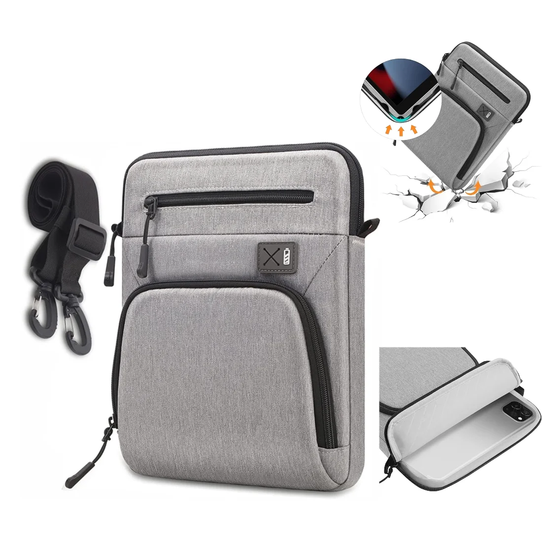 Tablet Sleeve Compatible with iPad Pro 12.9-inch (3~6th Generation) Samsung Galaxy Tab (S9 FE/S9+), Surface Pro 8/9 Tablet Cases