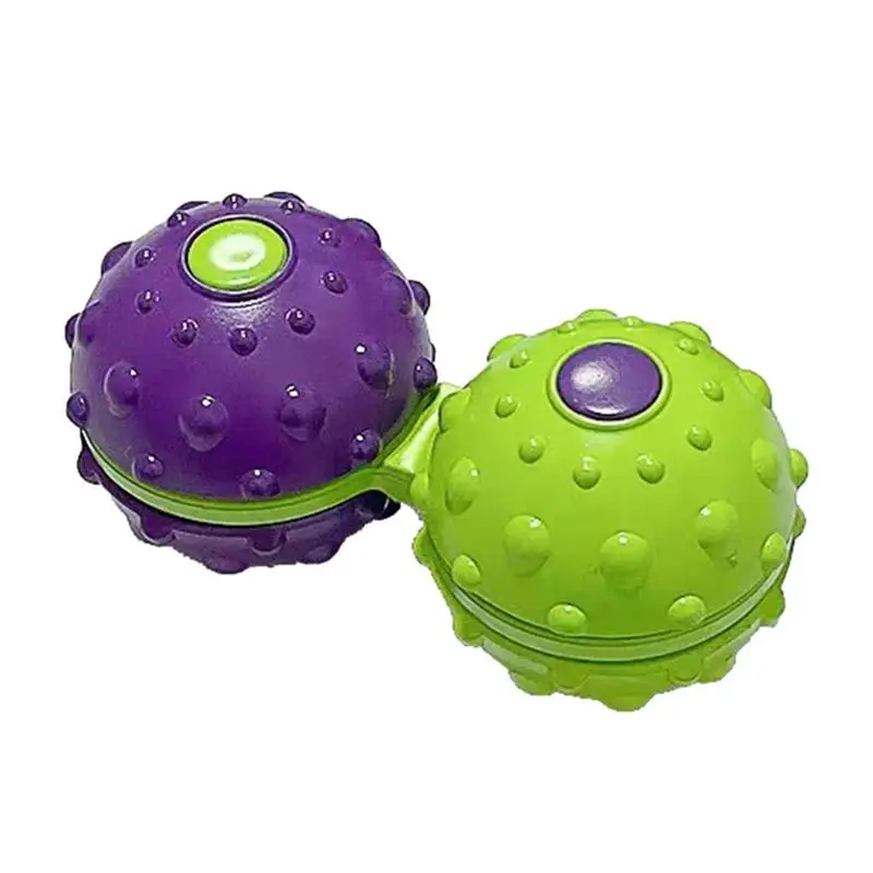 Massaggio Gyro Ball Finger Toys Antistress giroscopio con punta delle dita strumento di massaggio portatile Design sagomato Siamese multifunzione