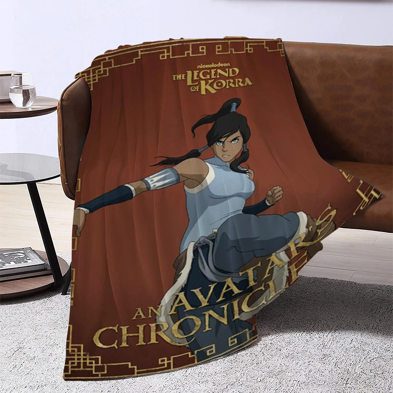 A-Avatar The L-Legend of K-Korra Cartoon Blanket Bed Blankets and Bedspreads Furry Winter Bedspread Knee Sofa Warm Baby & Throws