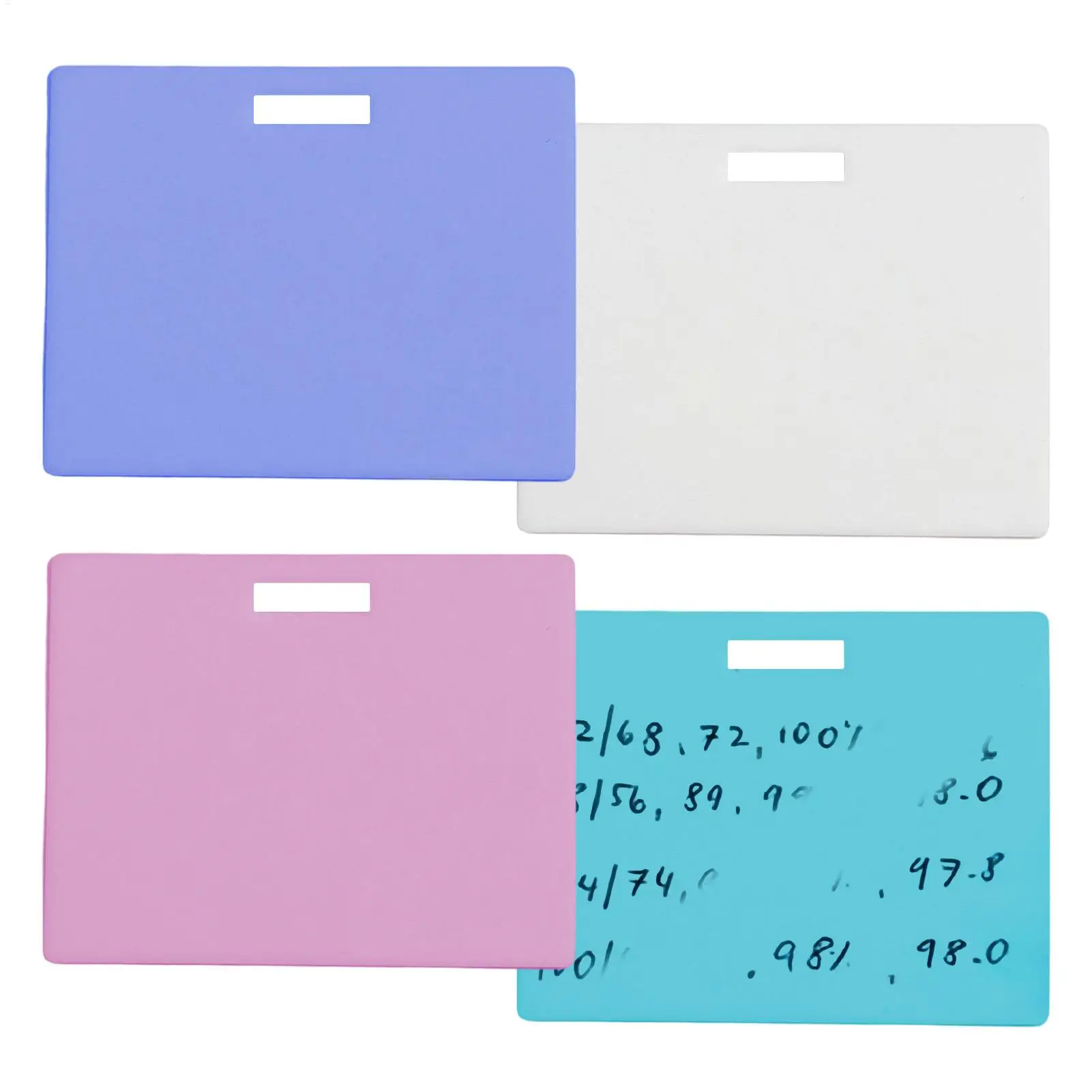 4pcs office Erasable Badge Notes Portable Quick Reusable Writable Clipboard Erasable Notepad Badge Set For Writing Noting