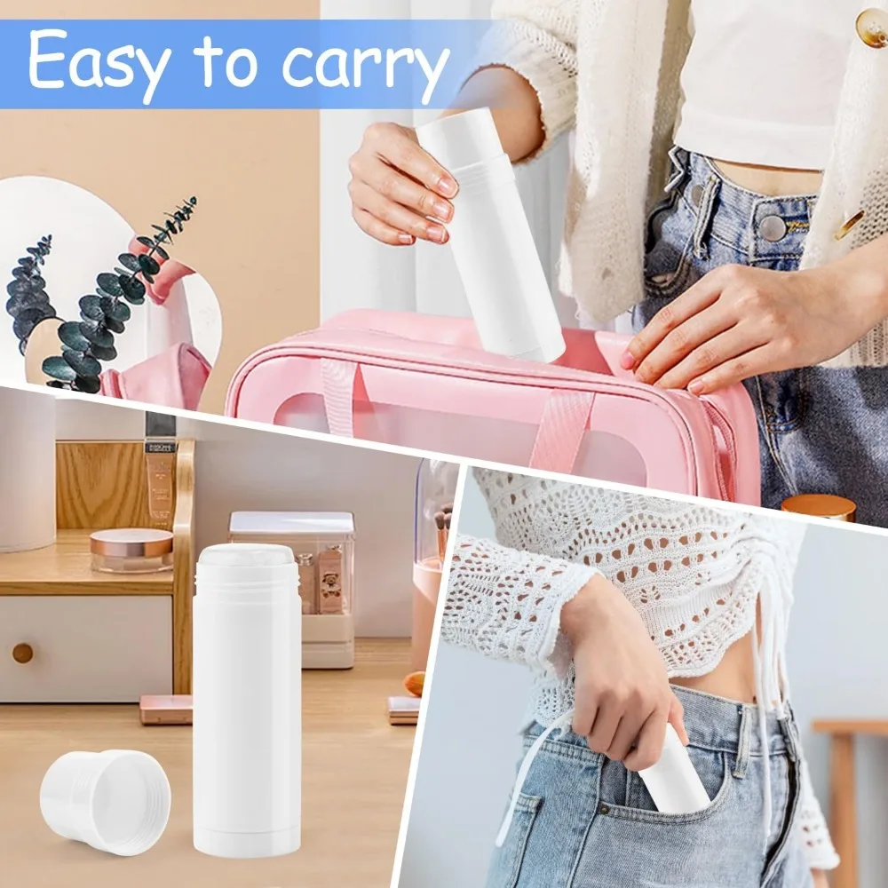 حاوية مزيل العرق البلاستيكية البيضاء، وأنابيب قضيب شبك فارغة، وزجاجات عصا مرهم، وأنابيب تعبئة مزيل العرق على شكل قبة