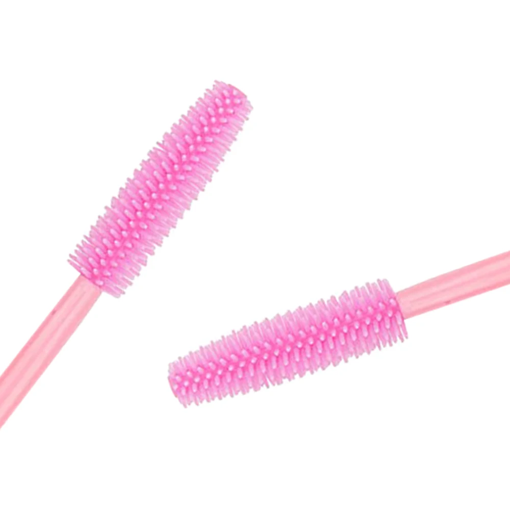 50/100pcs Eyelash Brush Disposable Silicone Eyelashes Brushes Mascara Wands Applicators For Woman Lash Eyebrows Makeup Tool