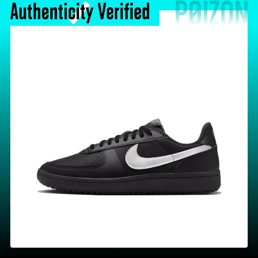 Nike Field General '82 Synthetic Leather, Textile Low top Skateboard Shoes Women's Black FZ5593-001
