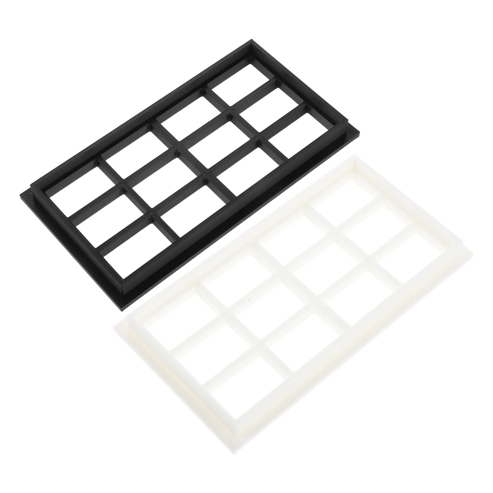 

2Pcs Mini Plastic Dollhouse Window Frames Vintage Mini Window DIY Kit Small Room Building Supplies Accessories