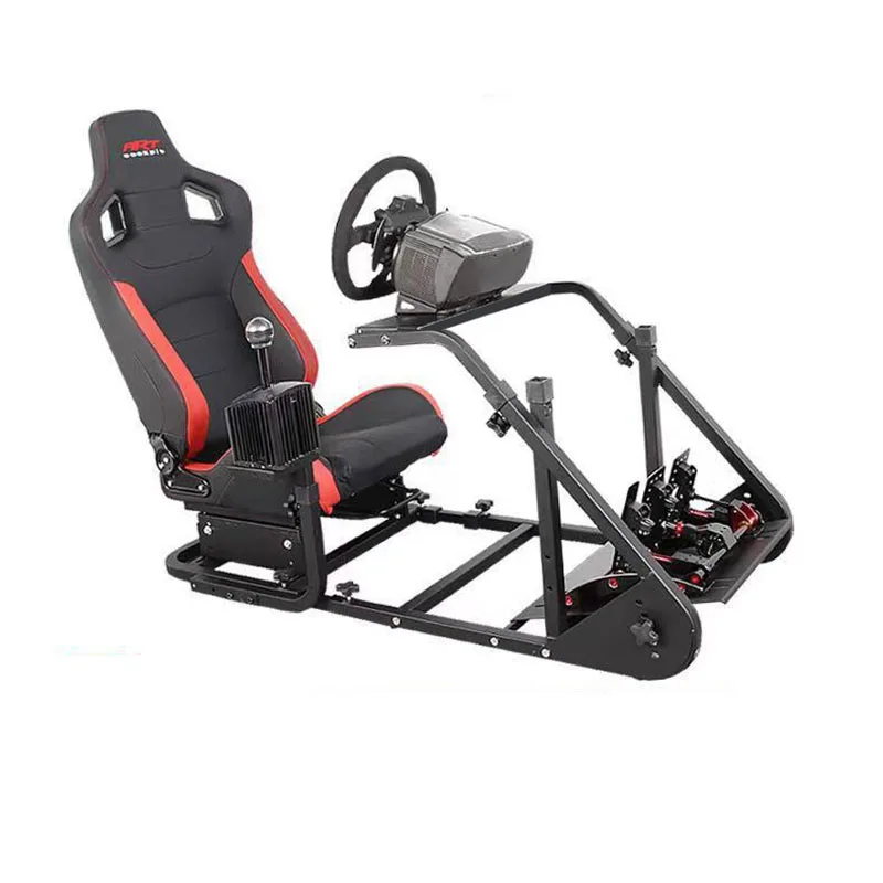 YUESHEN Gaming Cockpit Racing  Adjustable Metal Frame G29 T300rs CSW Steering Wheel Customizable for Racing Games