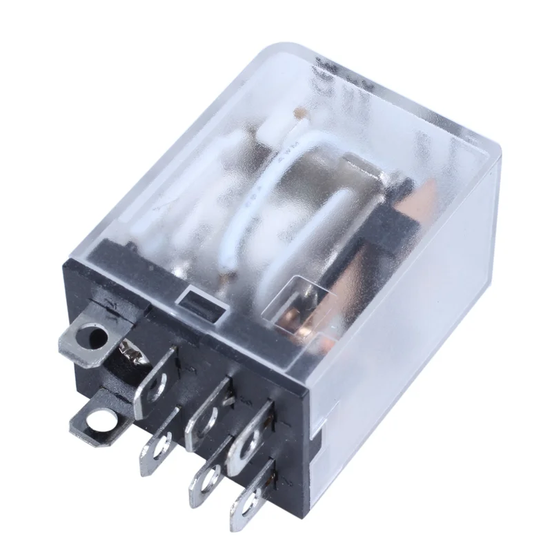 AS62 5X JQX-13F LY2 DC 12V Coil 8-Pin DPDT Green LED Electromagnetic Relay