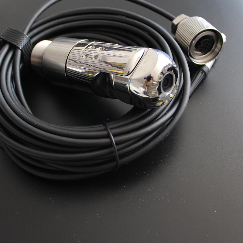 5MP IP68 مقاوم للماء 360 PTZ عموم أنبوبة إمالة المجاري مدخنة CCTV كاميرا فحص الأمن مع تسجيل واي فاي 10.1 بوصة