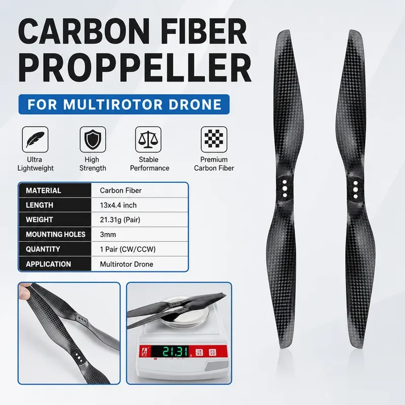 for TMOTOR Carbon Fiber 11 Inch Propeller Straight Blade for 1155 Model Aircraft Multi Rotor Drone Accessories