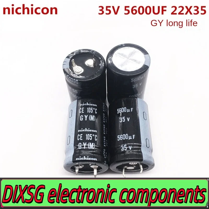 DIXSG 니치콘 전해 캐패시터, 긴 수명, LGY1V562MELZ35, 35V5600UF, 22X35, 5600UF, 35V, 22*35 GY, 1 개