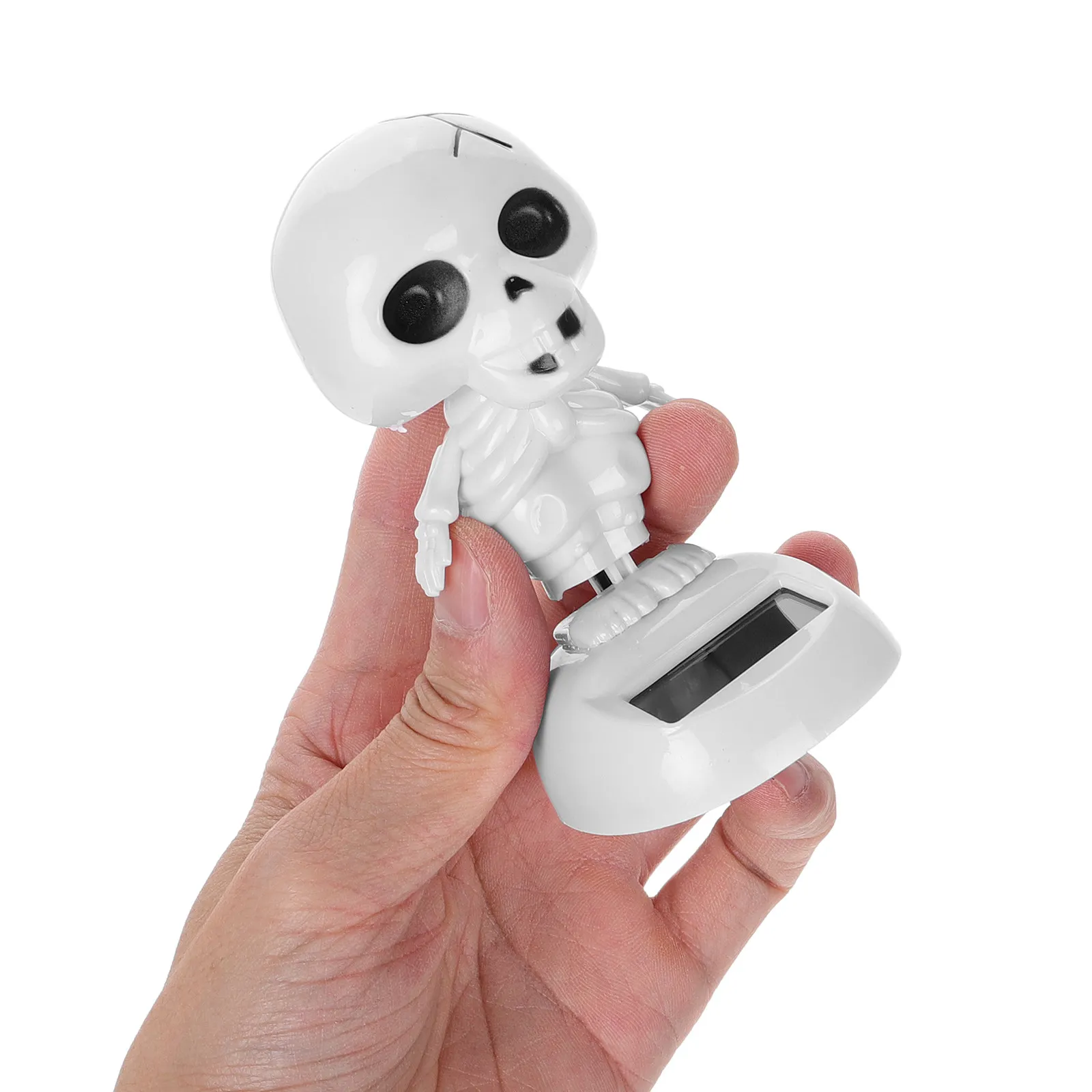 قطعتان من الأشباح الراقصة التي تعمل بالطاقة الشمسية مع ديكور هيكل عظمي لزينة السيارات في الهالوين، وديكور للطاولات والرفوف الداخلية والخارجية