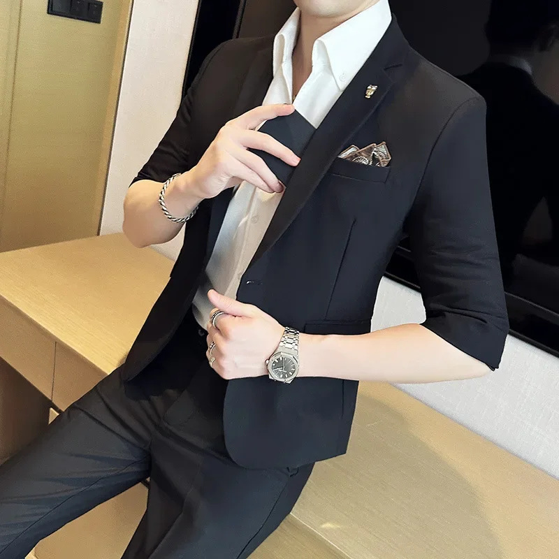 Costume pour Homme au Design Simple et Décontracté, 7182