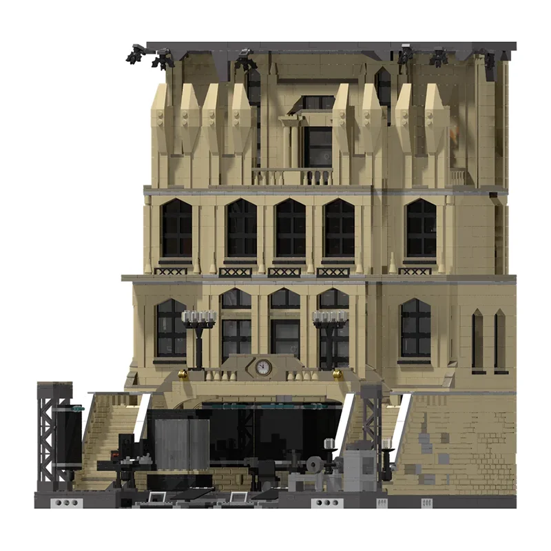 Movie Model Moc Building Blocks Modular Batcave Bundle Model Technology Bricks DIY Street View Assembly Construstion Gifts Toys