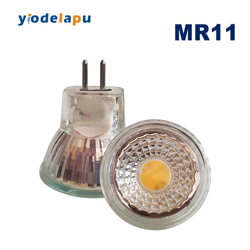 

AC 120V MR11 COB LED Spot Light Bulb 35mm Diameter 3W MR11 Lamp Bright Mini COB LED Spotlight GU4.0 Bi-Pin Base Lamp