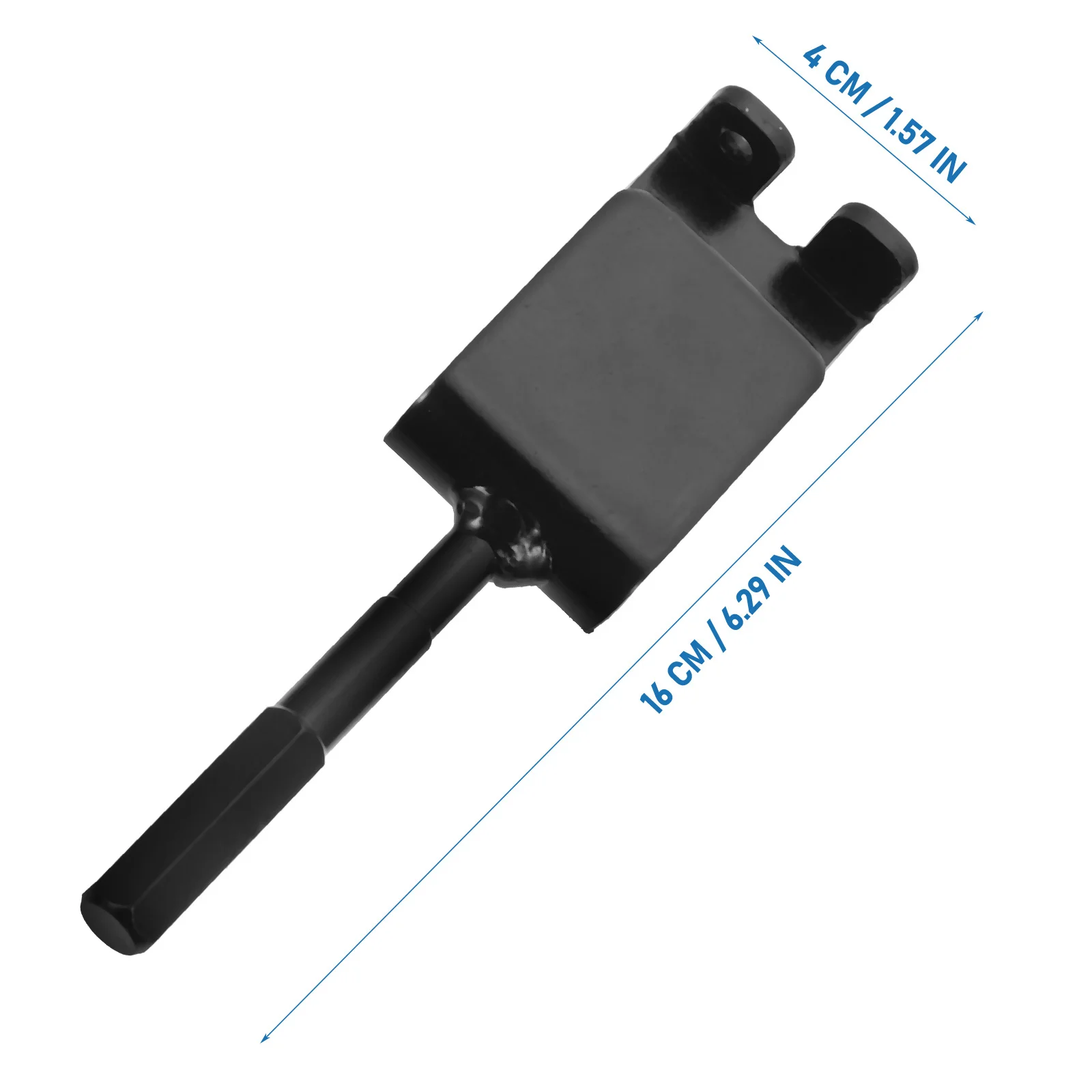 Adaptador de tornillo en espiral de 13Mm, eje de herramienta de tierra para equipo de pesca, broca de anclaje de hielo, adaptador de taladro eléctrico Universal de anclaje de hielo