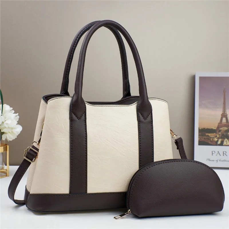 

3Piece Set Shoulder Bags for Women Soft Leather Crossbody Bags Luxury Designer Handbag + Wallets Messenger Sac Casual Tote Bags