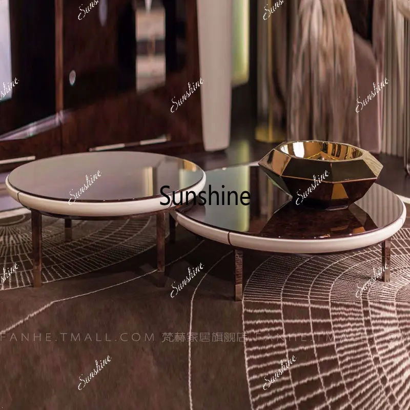 

Nordic light luxury living room home low table simple and modern