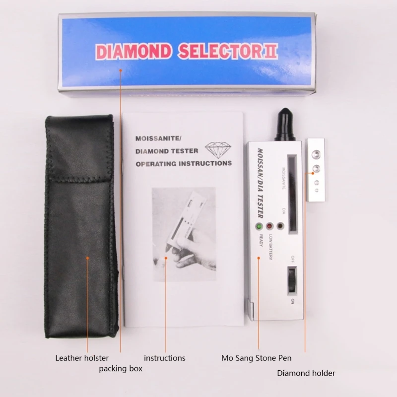 Diamond Tester Pen Moissanite Tester Practical Jewelry Diamond Selector Portable Testing Tool M4YD