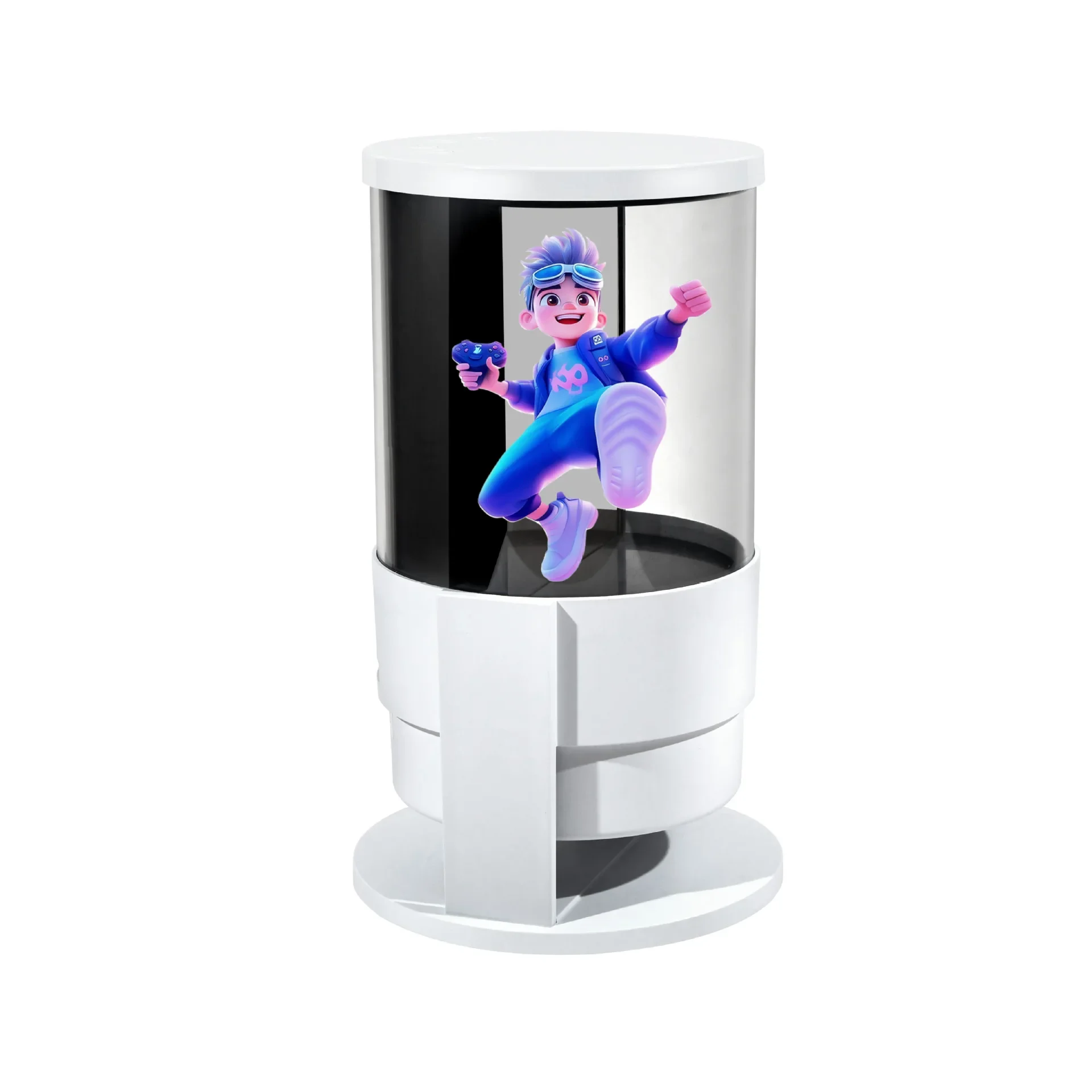 Naked Eye 3D Holographic Smart Speaker Suspended Stereo Sound Effect 360 Degree Full View Display Meta-Universe Smart Speaker