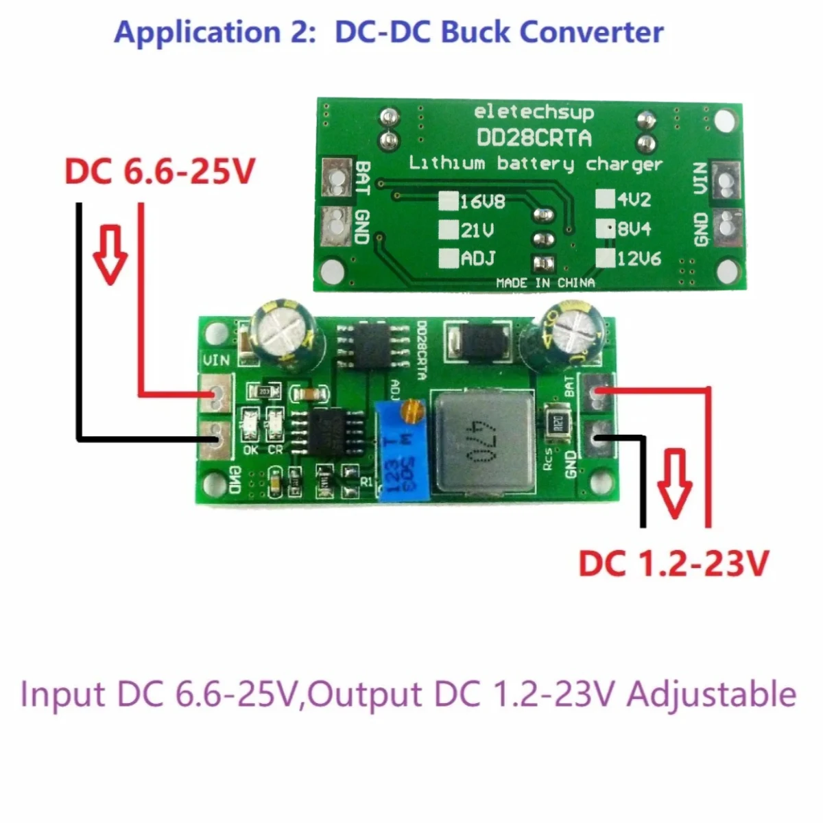 DD28CRTA Batterie Charger Charging Module 1A 3.2V 6.4V 9.6V 12.8V 16V 19.2V LiFePO4