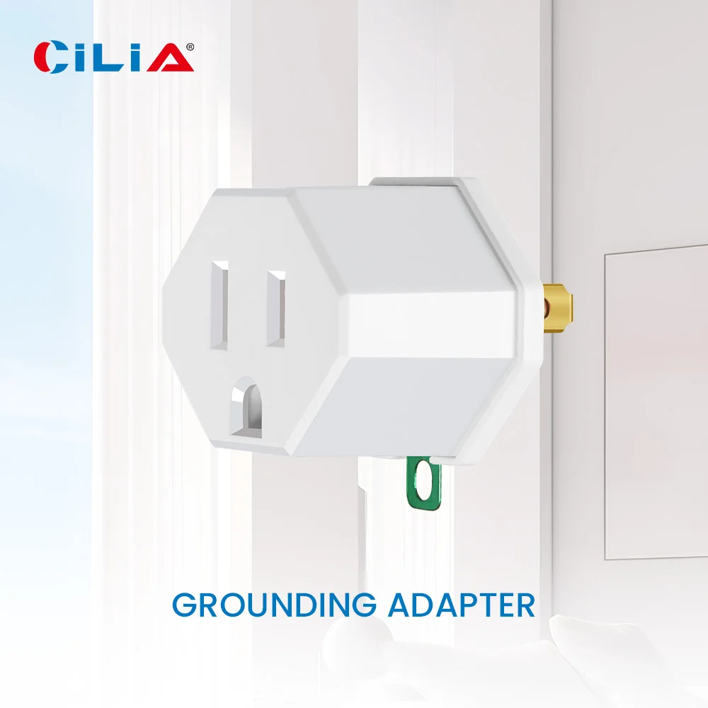 US Pulg 3-Prong to 2-Prong Outlet Adapter 2/4 Pack - Portable & Polarized 3 Pin to 2 Pin Grounding Converter Socket, Wall Outlet