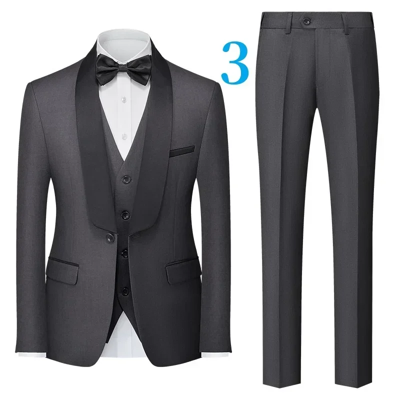 

B23-British style men's suits and formal wear wedding best man suits