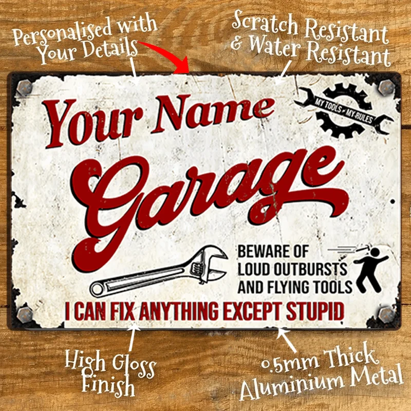 Custom UV-Printed Metal Wall Art Sign - | 