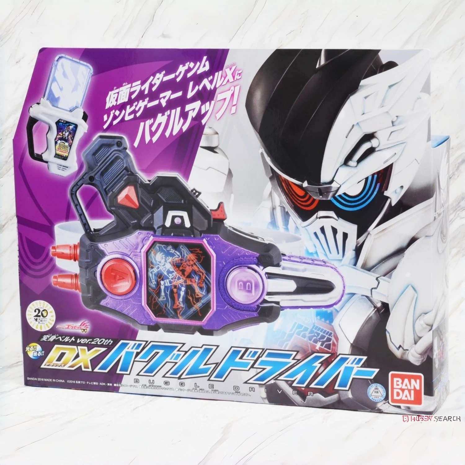 Bandai Kamen Rider Ex-Aid Genm Dx Buggle Driver, Cinturón de Transformación de Zombie Peligroso, Artículo Coleccionable para Fans de Kamen Rider