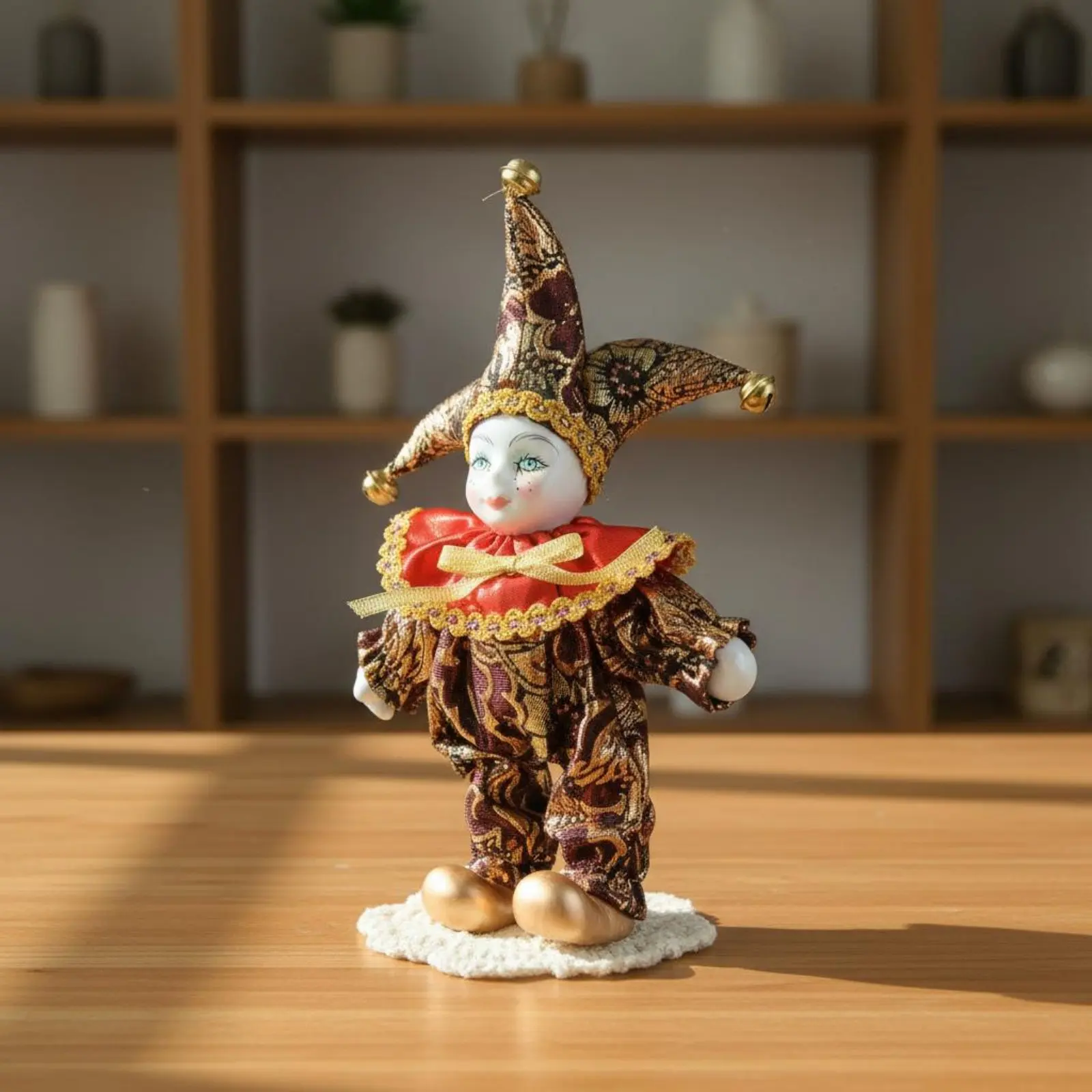 Italian Good Luck Doll Handmade Vintage Clown Figurine Ceramic Clown Collectible Handcrafted Crafted for Partners view 2