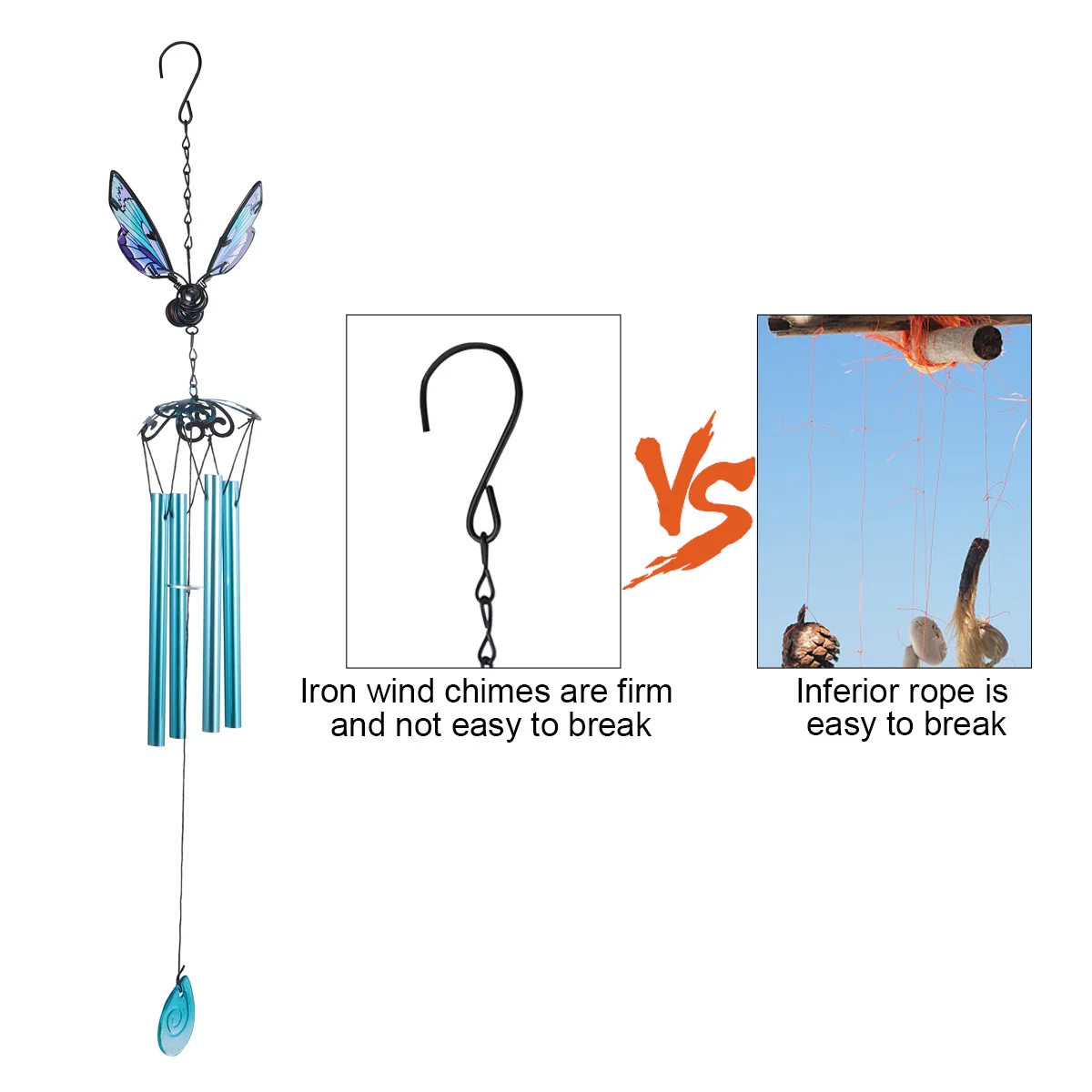 

Wind Chime Pendant Premium Hanging Wind Bell Decor For Door Room Garden Window Creative Home Windbell Tube