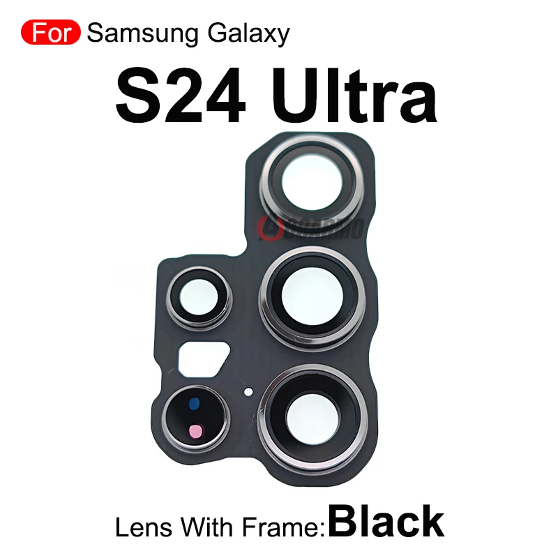 Rear Lens Back Camera Lens With Frame For Samsung Galaxy S23 Ultra S23U Replacement Part