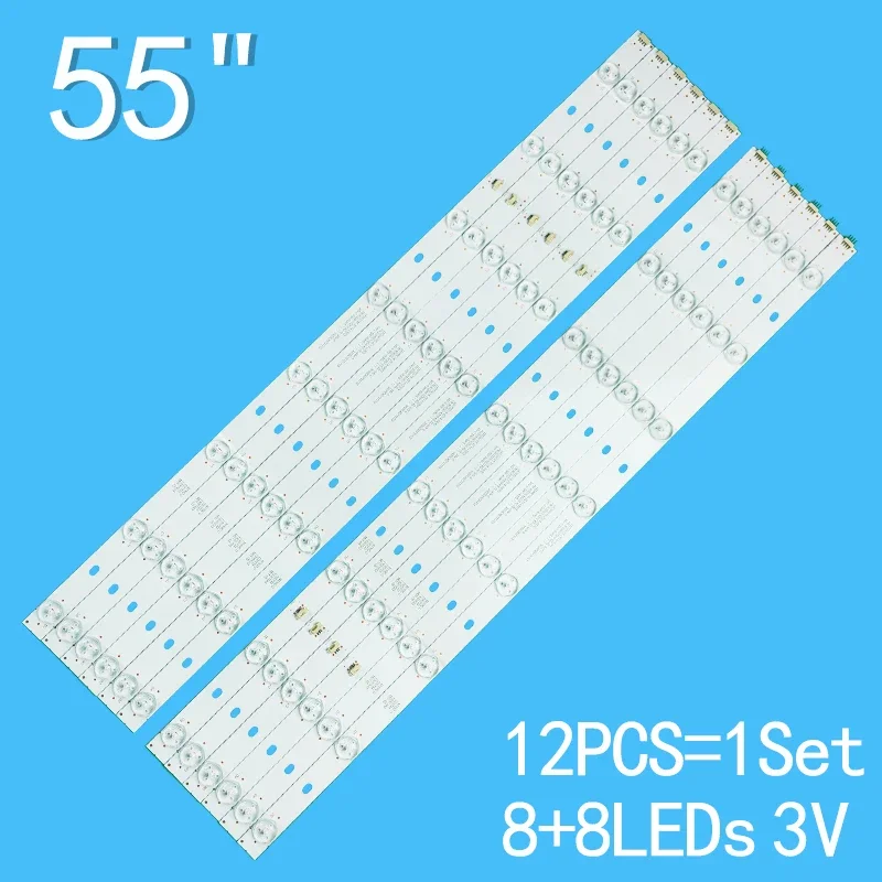 

New LED Backlight Strip For LED55D16-ZC14-01(A) 02/03/04/05(C) 3035501620B 55D3550 LE55A910 LD55U3300 LE55MNF5 55PFL5240/T3