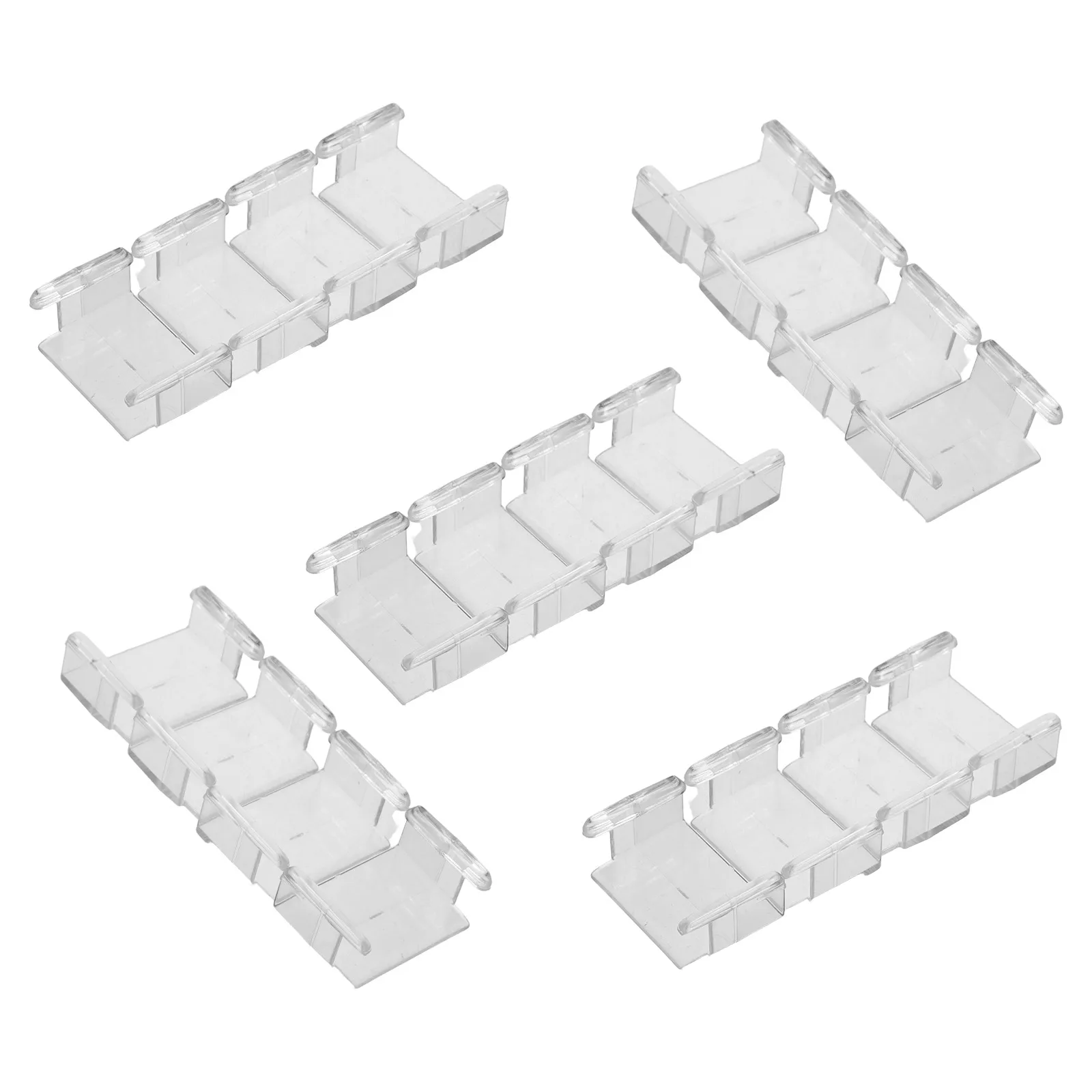 어린이를위한 20pcs 기차 트랙 잠금 클립 플라스틱 고정 도구 안정적인 연결 여러 브랜드 기차와 호환 가능