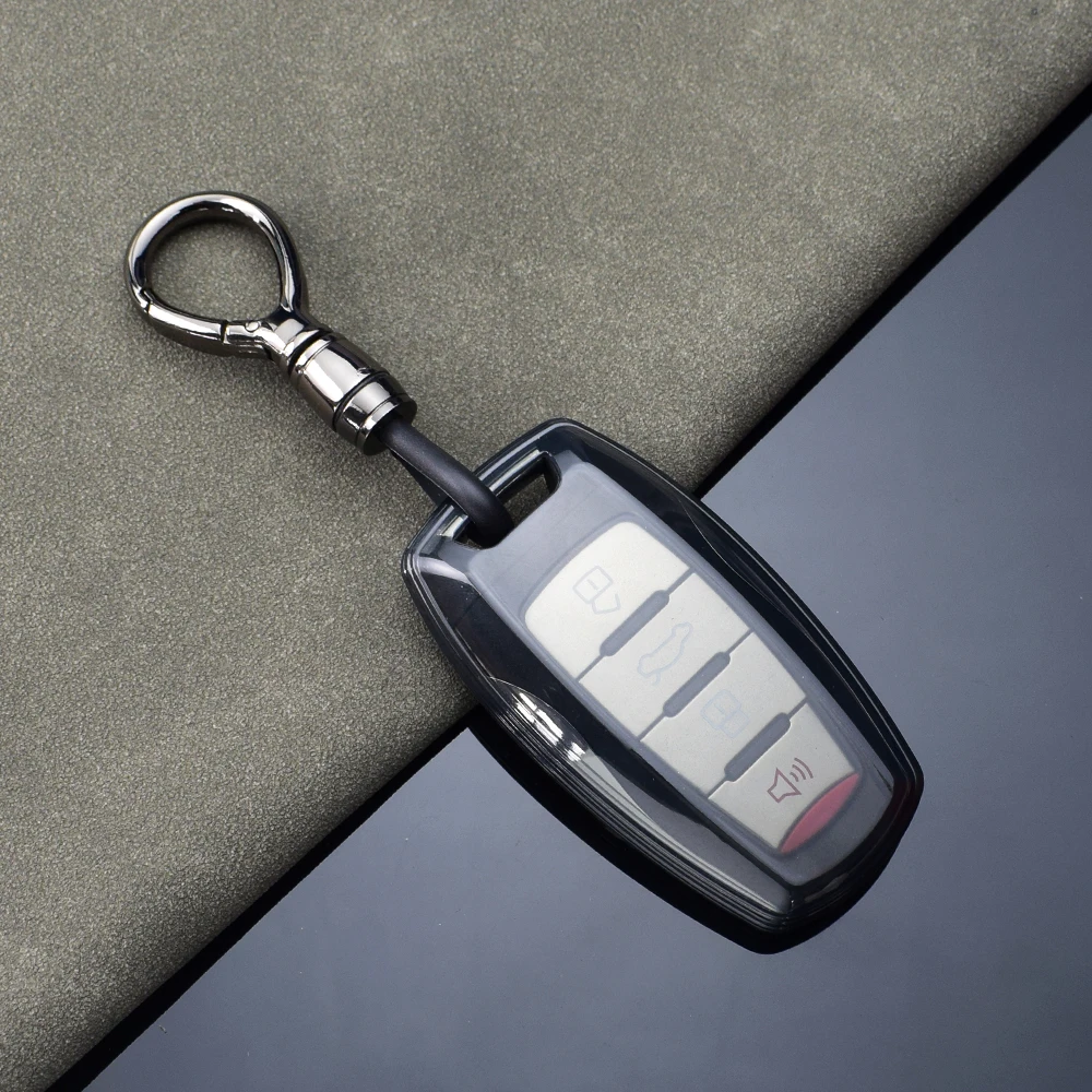 TPU Remote Cover Shell for Great Wall Haval Hover Jolion H1 H6 Coupe H7 H4 H9 F5 F7 F7X F7H H2S Dargo Car Key Case Keychain Fob