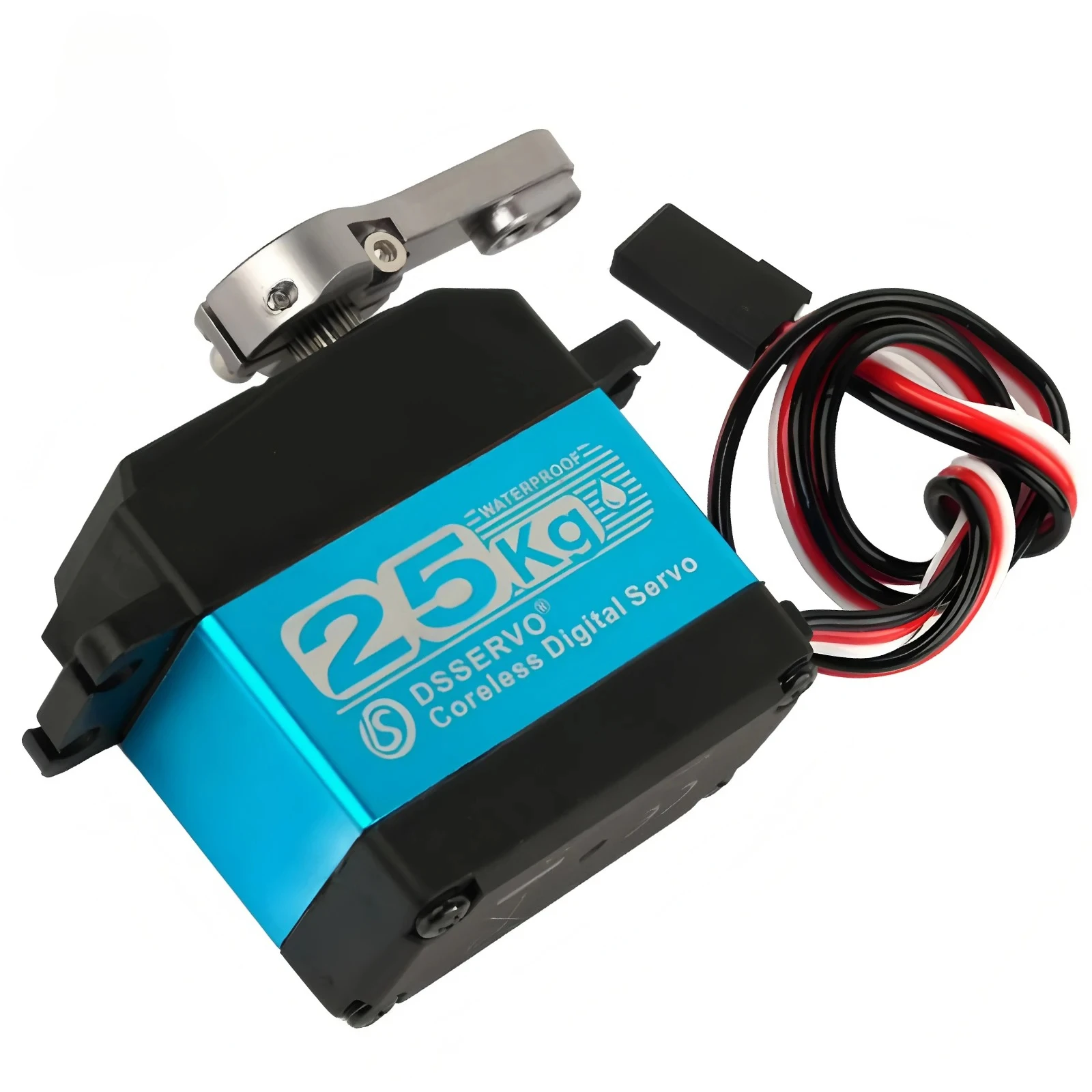 DS3225 Pro 25KG コアレスデジタルサーボ 180 °   270 °   度制御防水メタルギア高速 1:8 1:10 1:12 RC カーロボット用