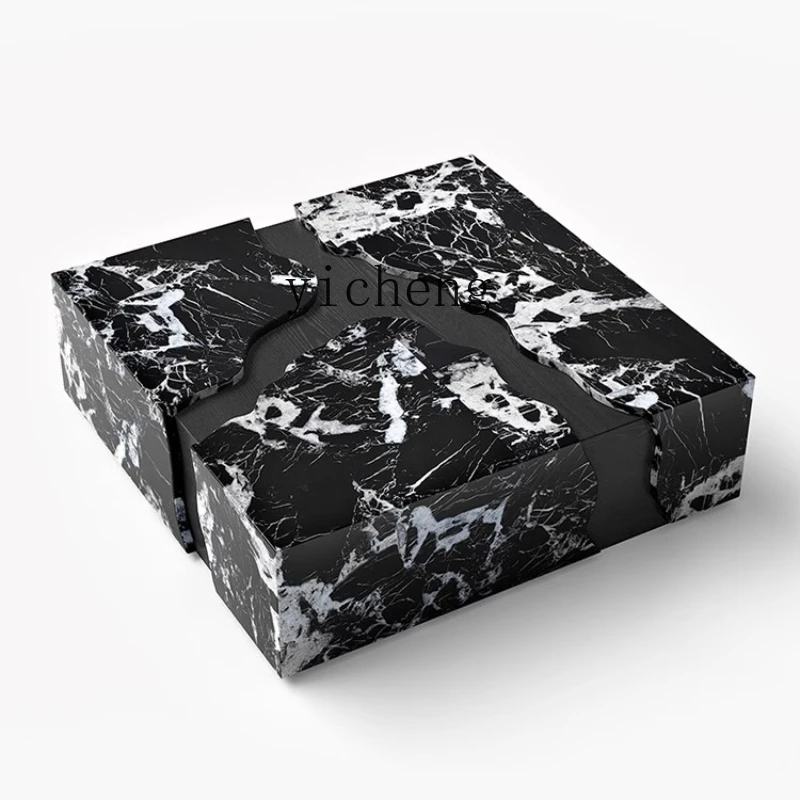 

Современный простой мраморный журнальный столик TQH, креативный домашний боковой столик для гостиной