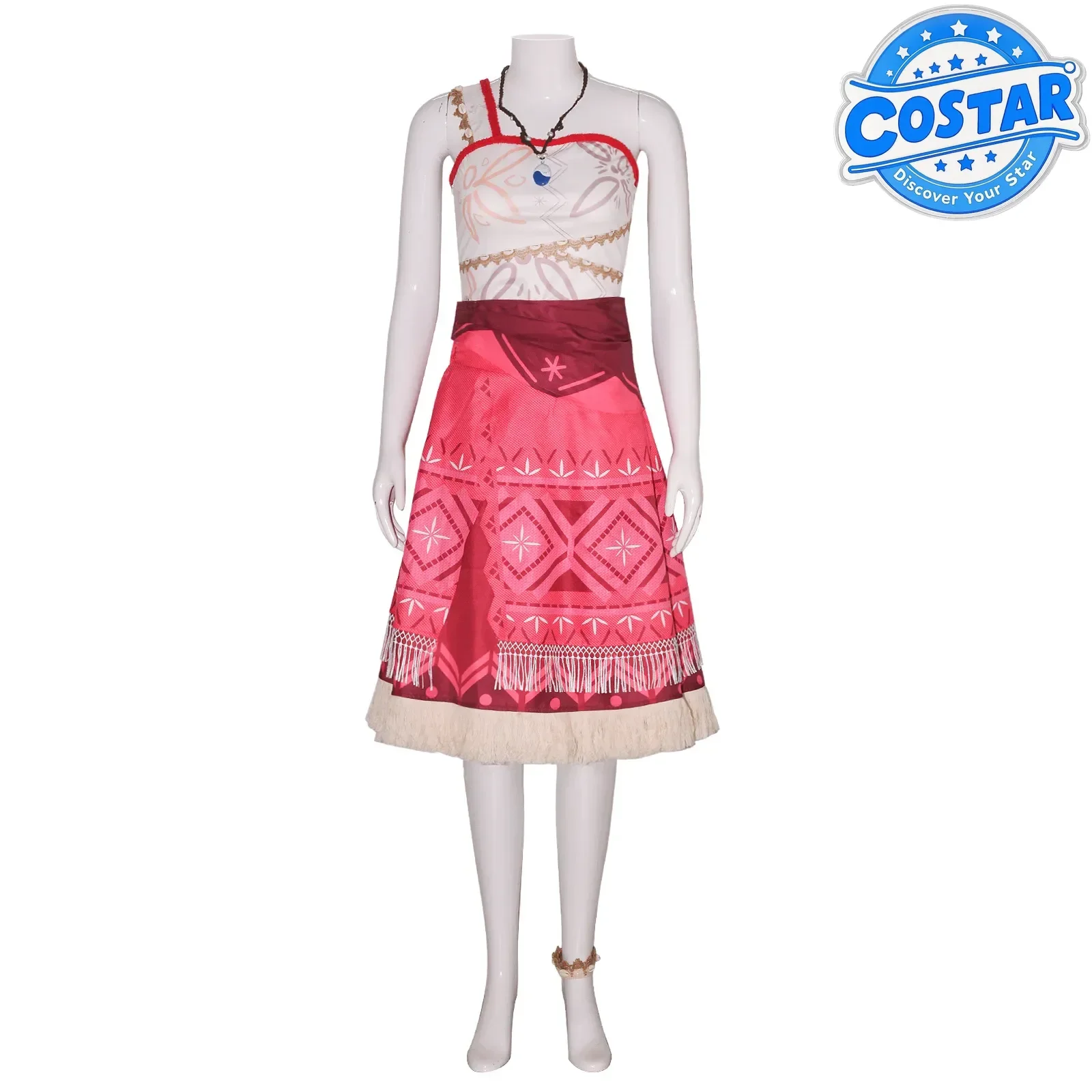 

Anime Ocean Princess Moanna Cosplay Costume 2025 New Pearl Tassel Dress Carnival Birthday Stage Performance Costume for Girls