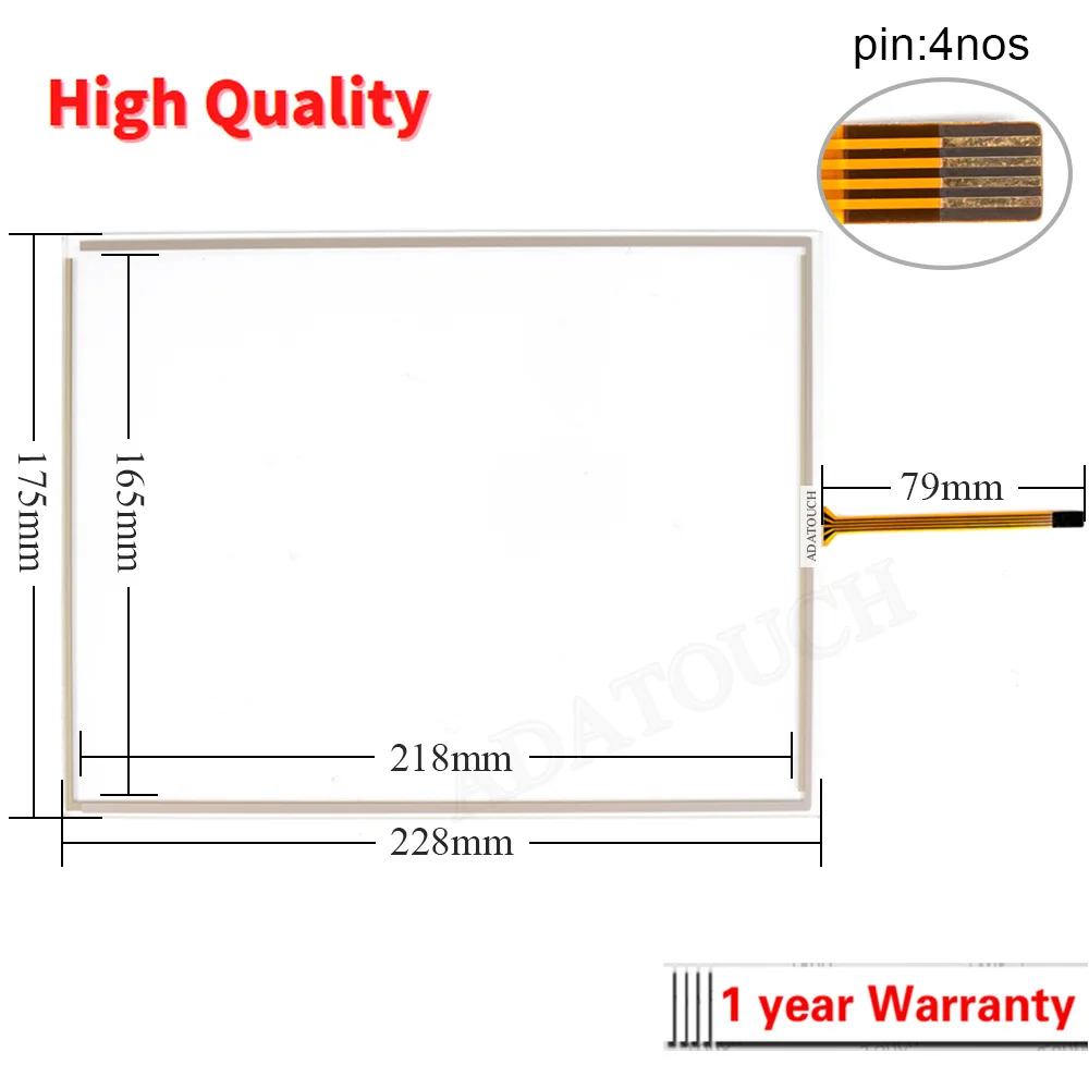 H-T100t-N Touch Screen Glass Panel Digitizer for Beijer H-series HMI MODEL: H-T100t-N Touchscreen Panel and Front Label Overlay