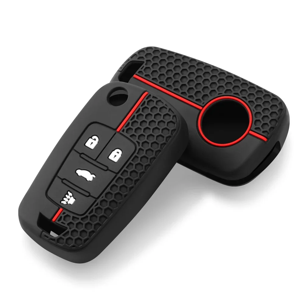 Silicone Car Key Cases Protector Cover For Chevrolet Cruze Impala Camaro Garna Equinox Volt Yakista AVEO Impala GMC Terrain