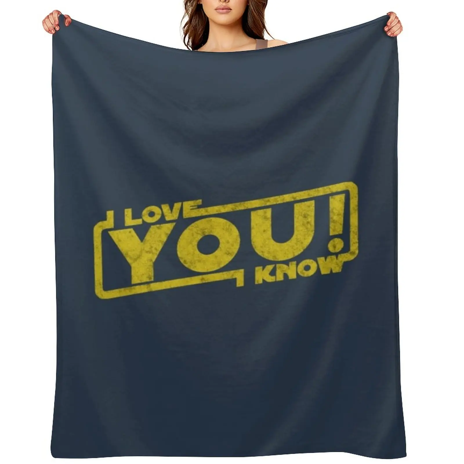 

i love you i know movie quote Leia Han Blockbuster Throw Blanket Kid'S Flannel Stuffeds Blankets