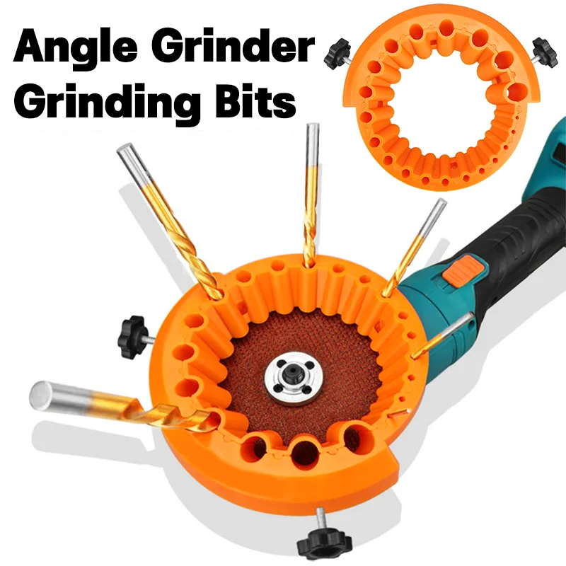 Drill Bit Sharpener Grinder Professional Angle Grinder Multipurpose Portable Polishing Grinding Tool for Repairing Drill Kit