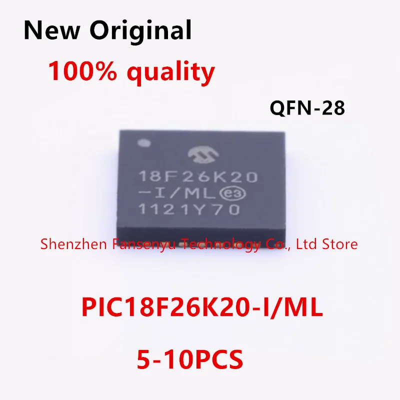 

(5-10piece) 100% New PIC18F26K20-I/ML PIC18F26K20 18F26K20 18F26K20-I/ML QFN-28 Chipset