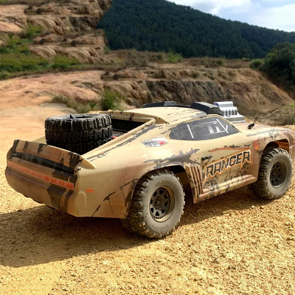 RC samochód do driftu 1/10 Off-road krótka karta profesjonalna wysoka prędkość samochodu duża stopa napęd na 4 koła bezszczotkowy wyścigowa