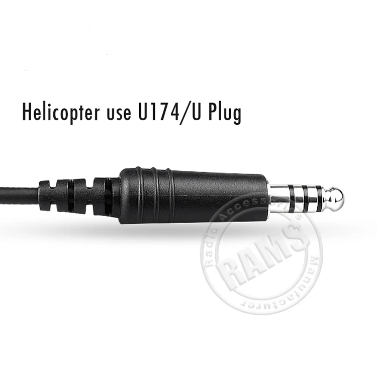Helicopter Headset Like David Clark Aviation Headset with Dynamic Microphone Soft Foam Earpad