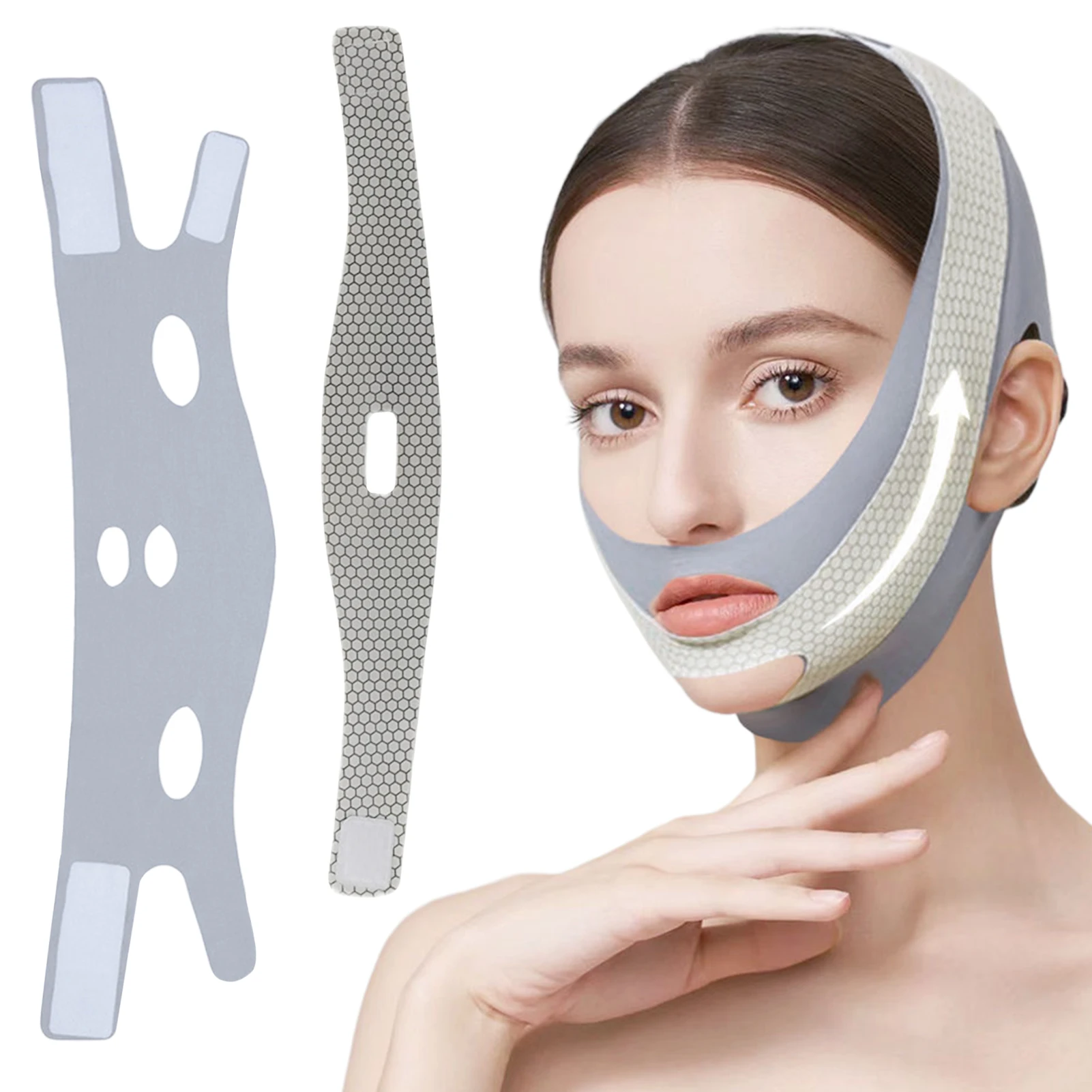 Reusable Slimming Shaping Tightening Belt Gift V Line Face Lifting For Sleeping Chin Strap Anti Aging Elastic Prevent Sagging