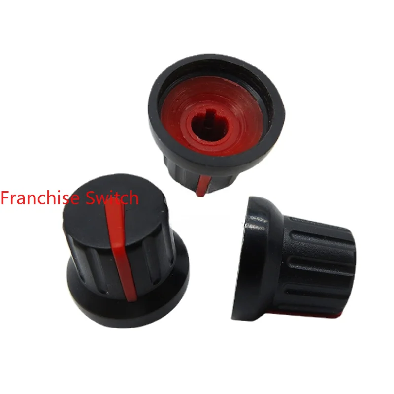 10PCS Small Hole 15mm Plastic Knob With 5MM Shaft Diameter Half  Potentiometer Encoder Inner   5mm