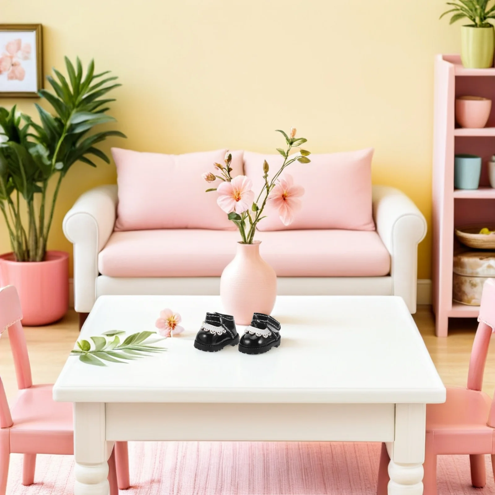 1 paio di mini scarpe per 17 cm, ballerine di ricambio, calzature leggere, accessori per vestirsi, set da gioco per casa delle bambole, bambino