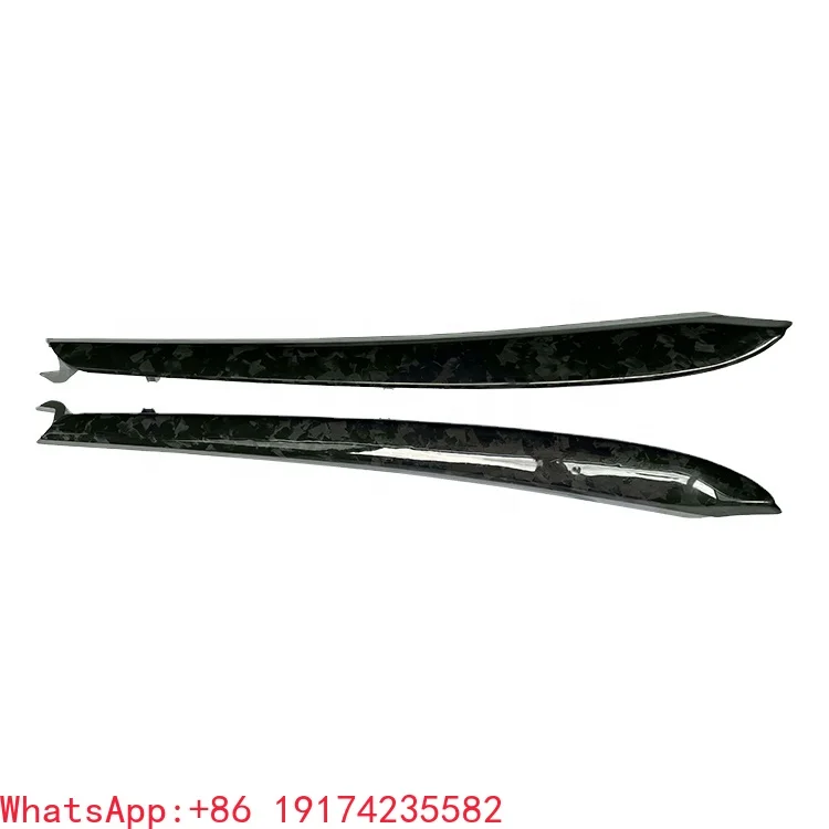 

2Pcs Replacement Inner Door Trims Forged Carbon Front Door Panel Cover for Tesla Model 3 Model Y 2020-2022