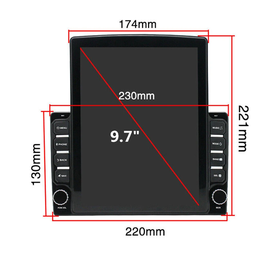 8G+128G Android 13 Carplay 2 din Car Radio Video Player For VW Volkswagen Golf Polo Tiguan CC Passat skoda Tesla Style autoradio